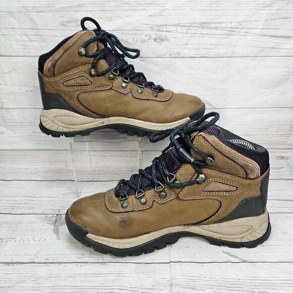 Women's Columbia Hiking Boots Size 7.5 Newton Ridge Plus Brown *no Insoles - Picture 2 of 8